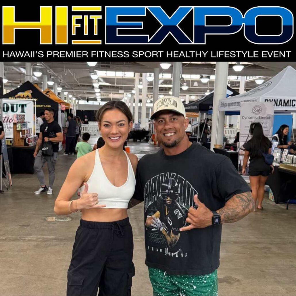 Chad Owens and Lauren Teruya at Hi Fit Expo